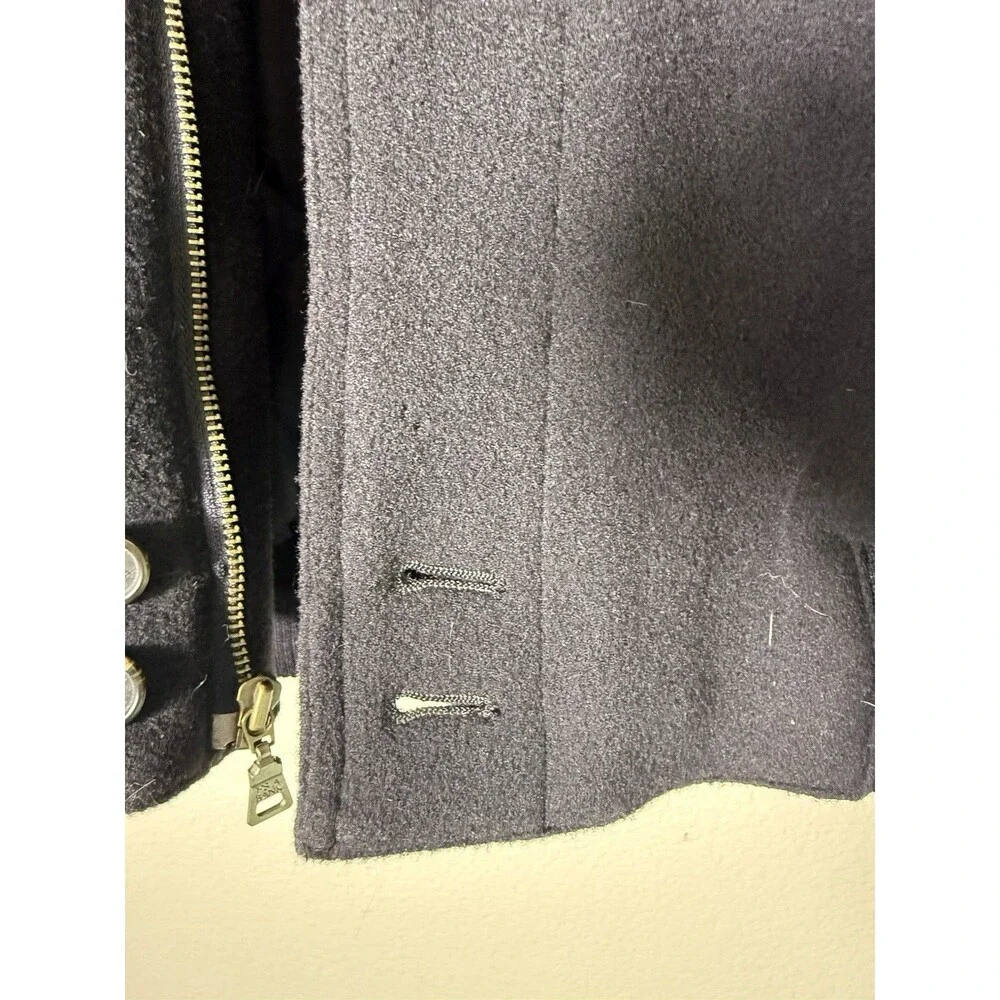 Jos. A. Bank Black Wool Cashmere Bomber Jacket Men’s Large Quilted Lined Zip